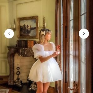 Selkie Puff Dress Ivory